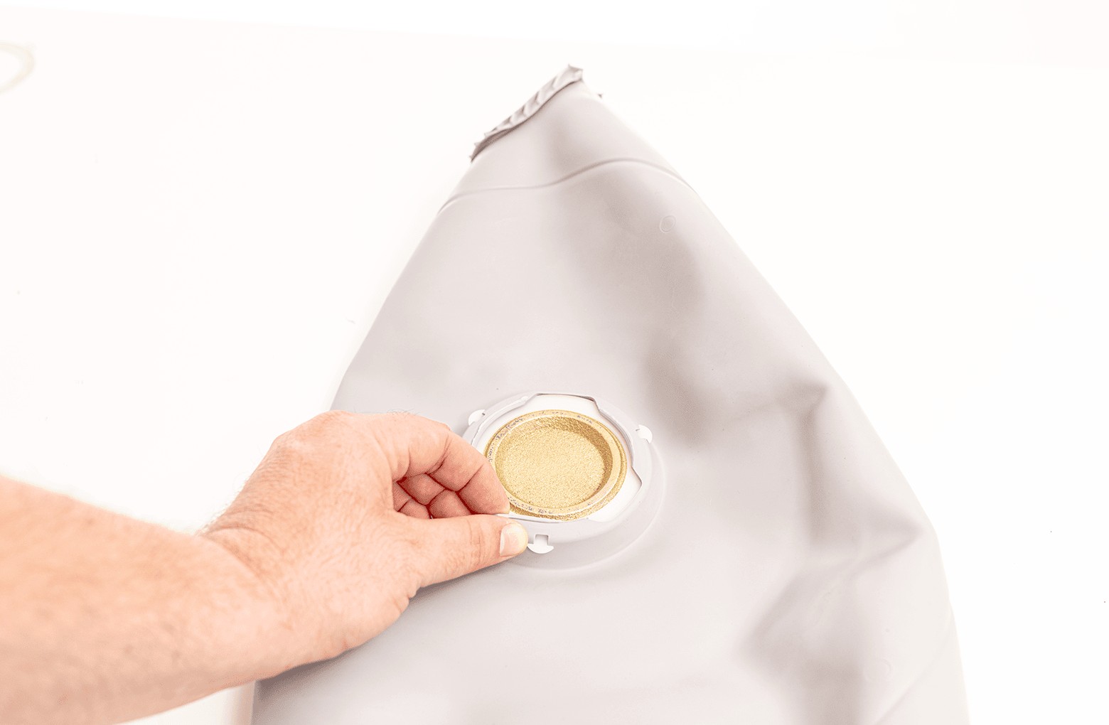 Installing the weight retainer