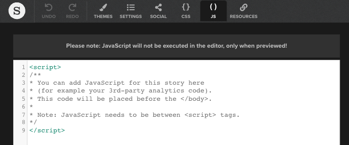 Custom Javascript