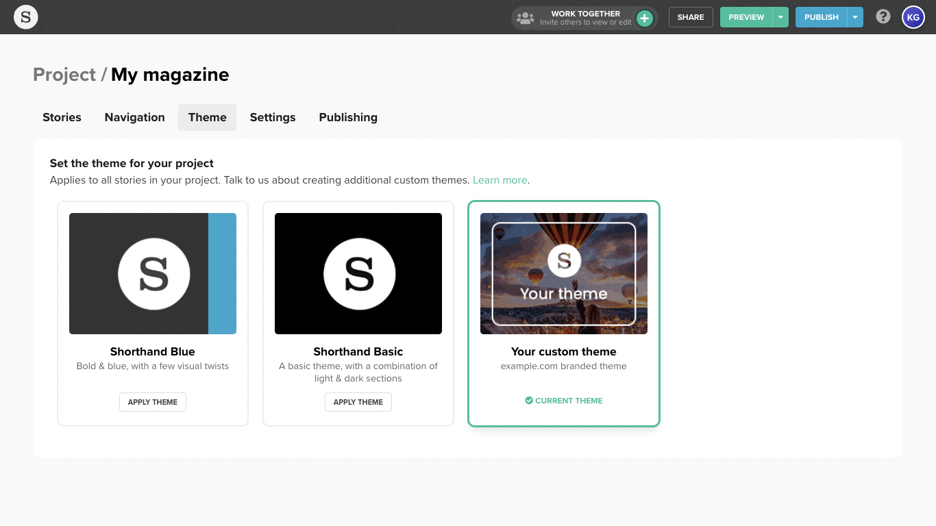 Project themes