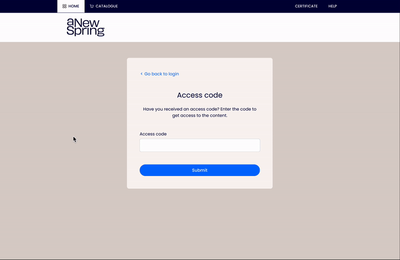 Personal Access Code Example Letter The new learner experience part 1 - The new login screen and the new ...