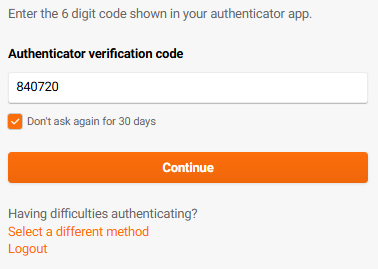 Login with Authenticator app 2FA