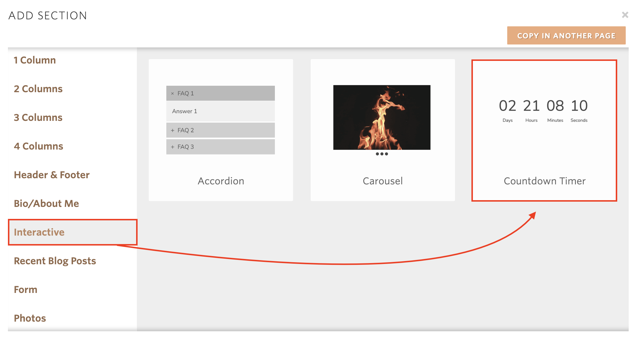 Adding a countdown timer