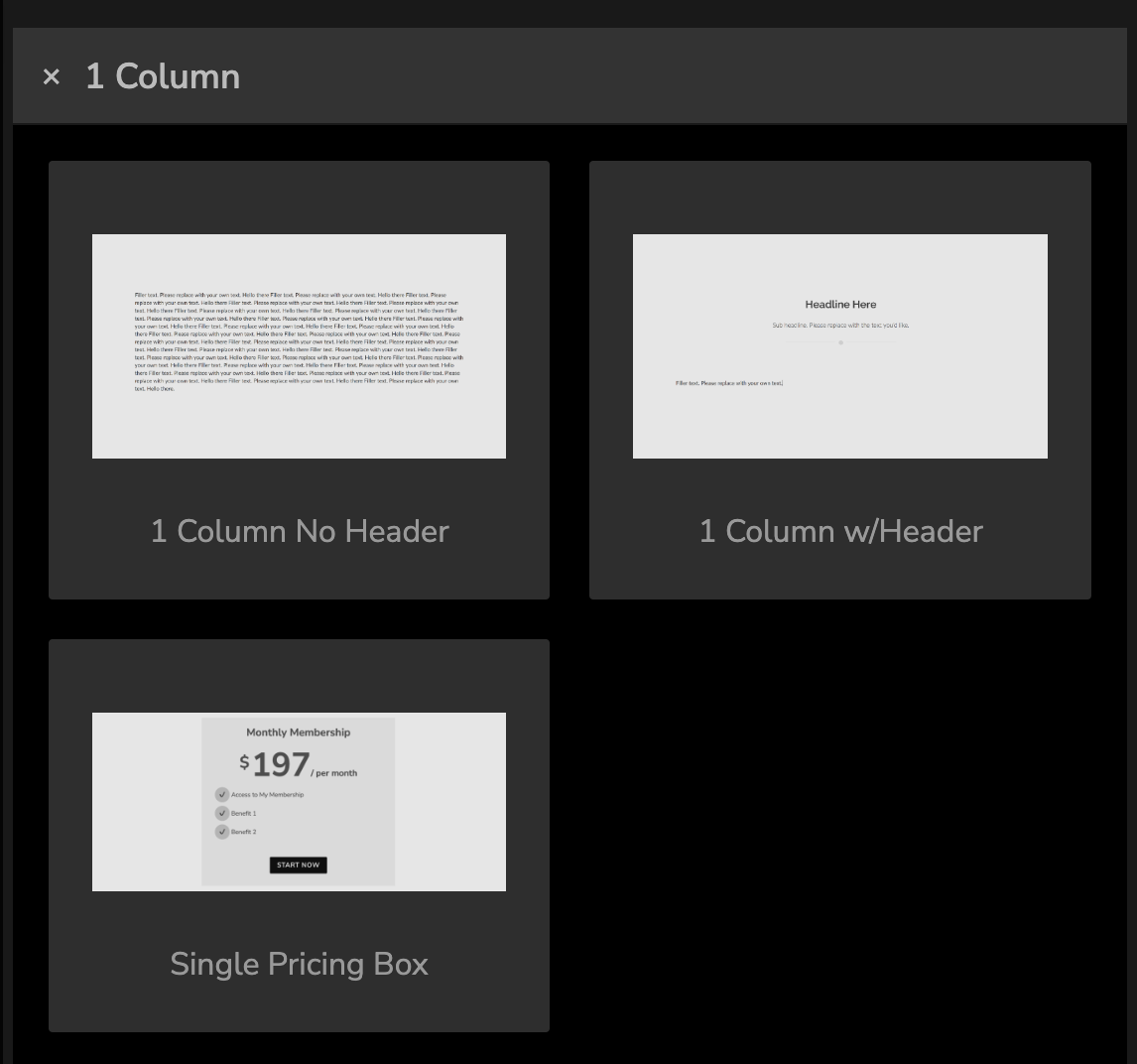 Editors Section Custom Page Editor: Add Section