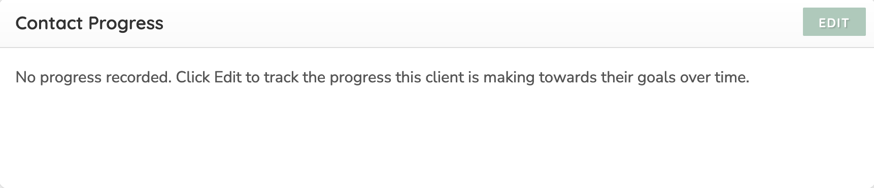 Contact Progress