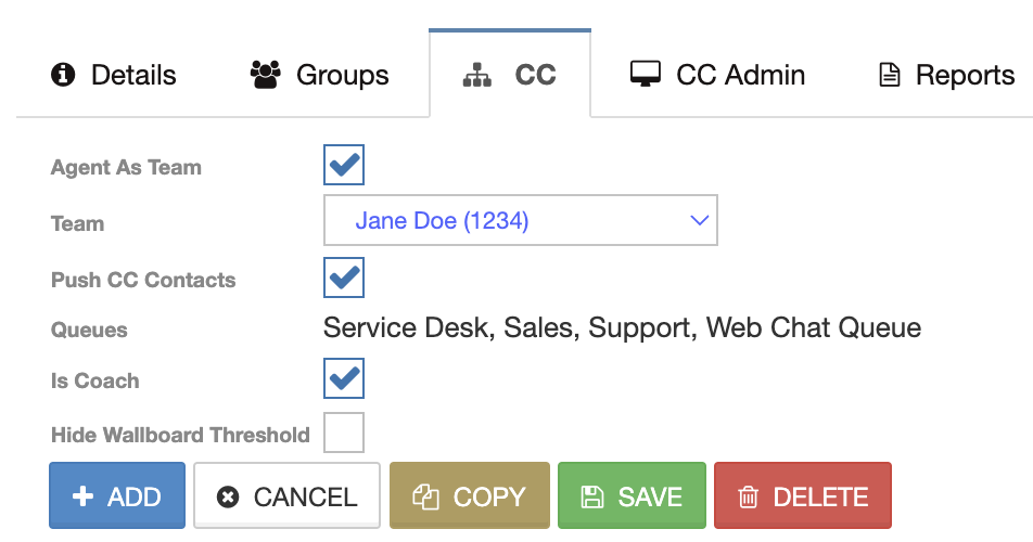 Contact Center Essentials Users