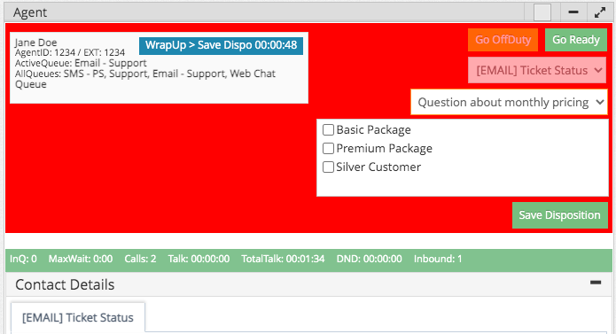 Contact Center Essentials Agent Widget