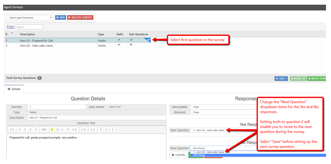 Contact Center Essentials Agent Surveys