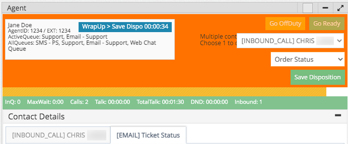 Contact Center Essentials Agent Widget