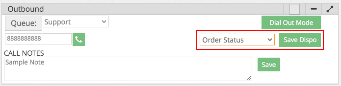Contact Center Essentials Outbound Widget