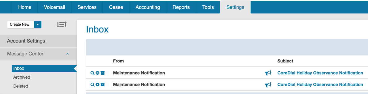 Customer Level Settings Tab