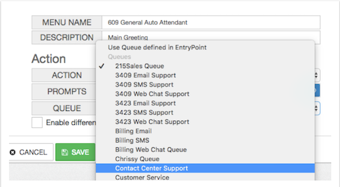 Contact Center Essentials Auto Attendant
