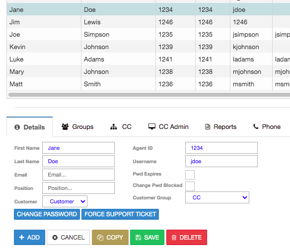 Contact Center Essentials Users