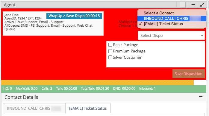 Contact Center Essentials Agent Widget