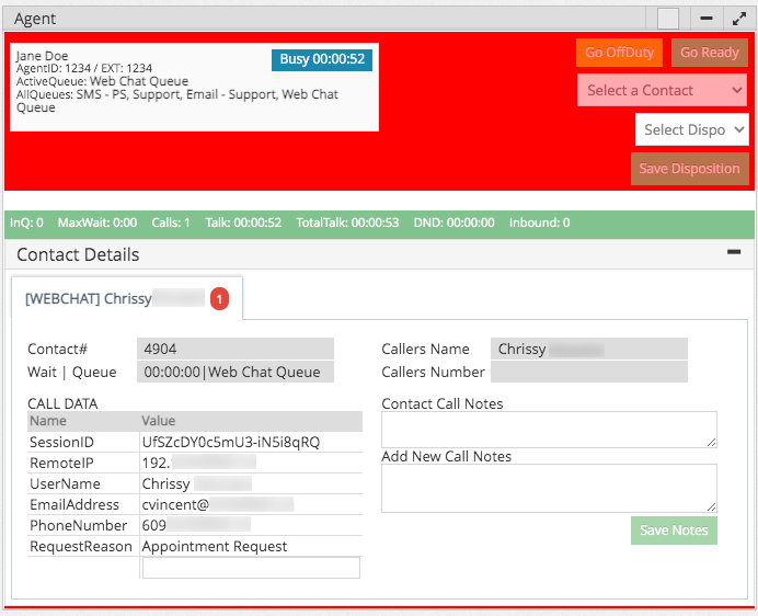 Contact Center Professional Web Chat Widget