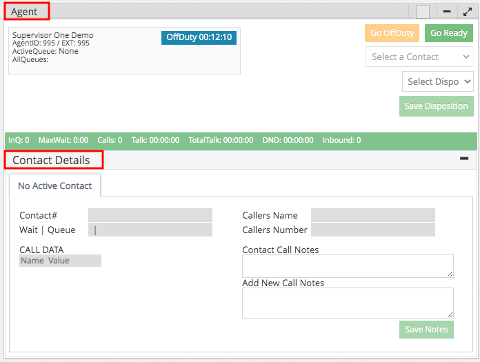 Contact Center Essentials Agent Widget