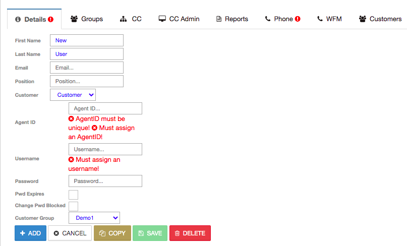 Contact Center Essentials Users