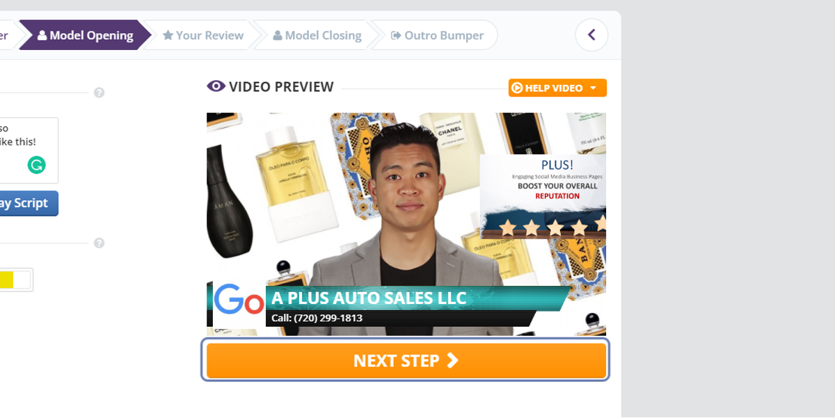 Once you selected the position, click NEXT STEP
