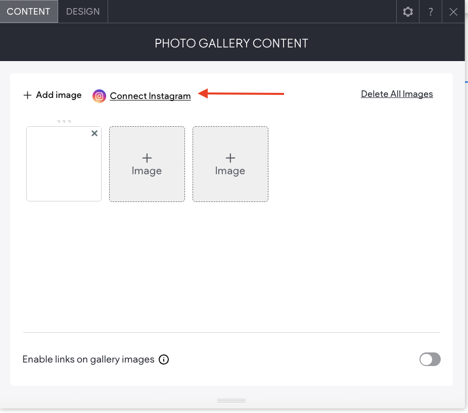 How to add a gallery