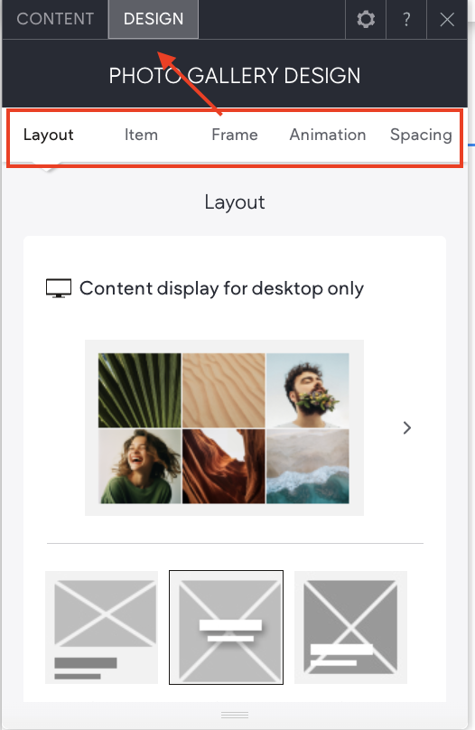 How to add a gallery