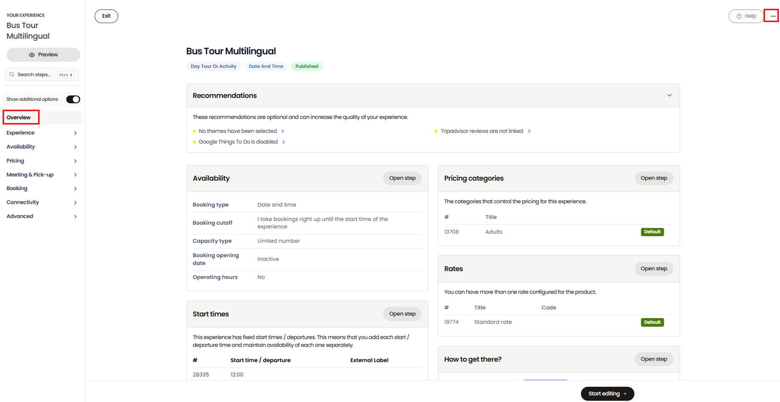 How to Create an Experience using new Product Creation Flow