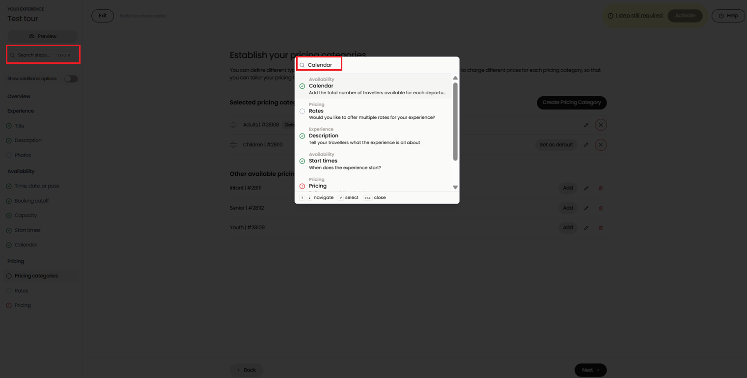 How to Create an Experience using new Product Creation Flow