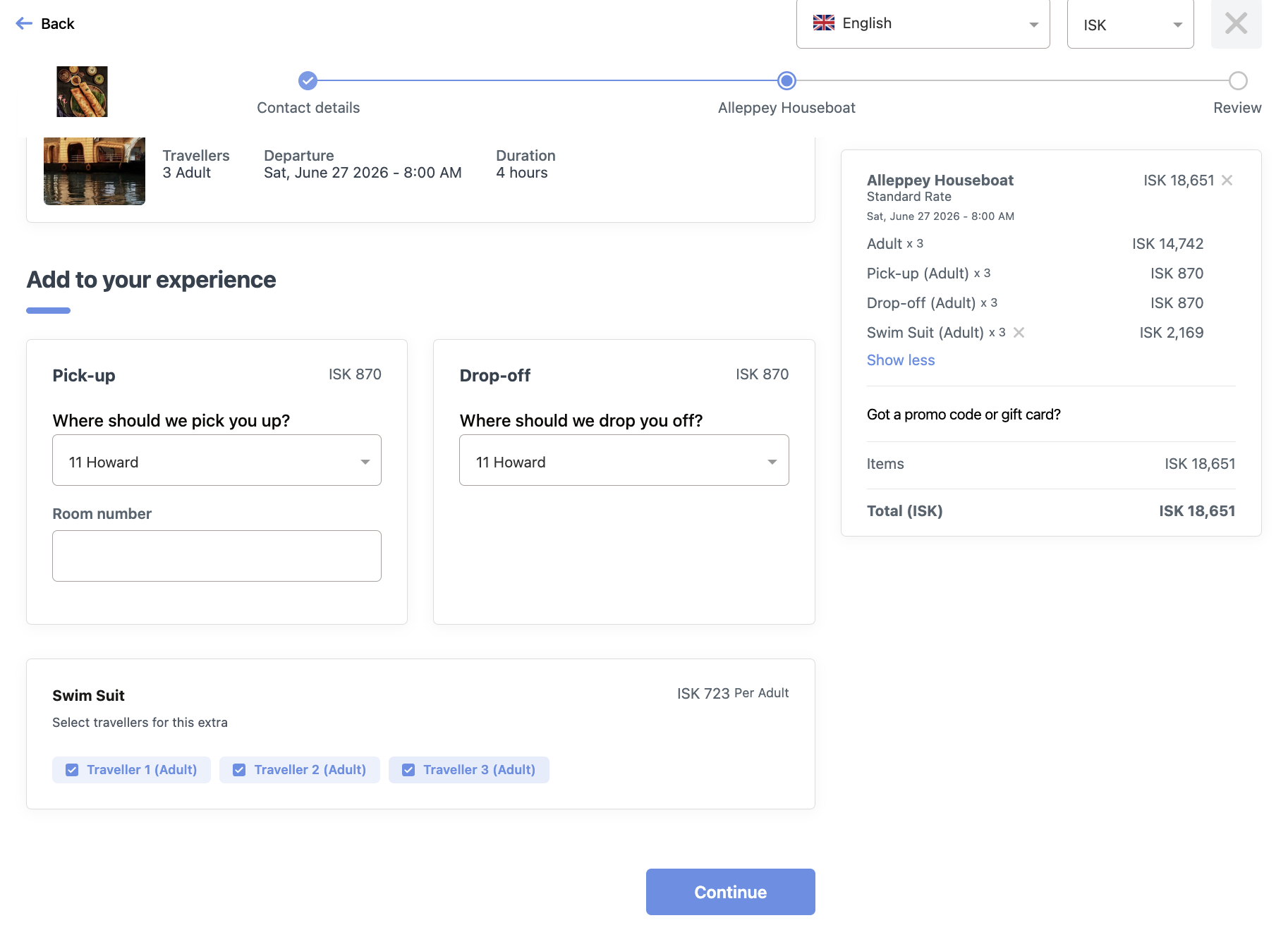 How to set up your check-out widget