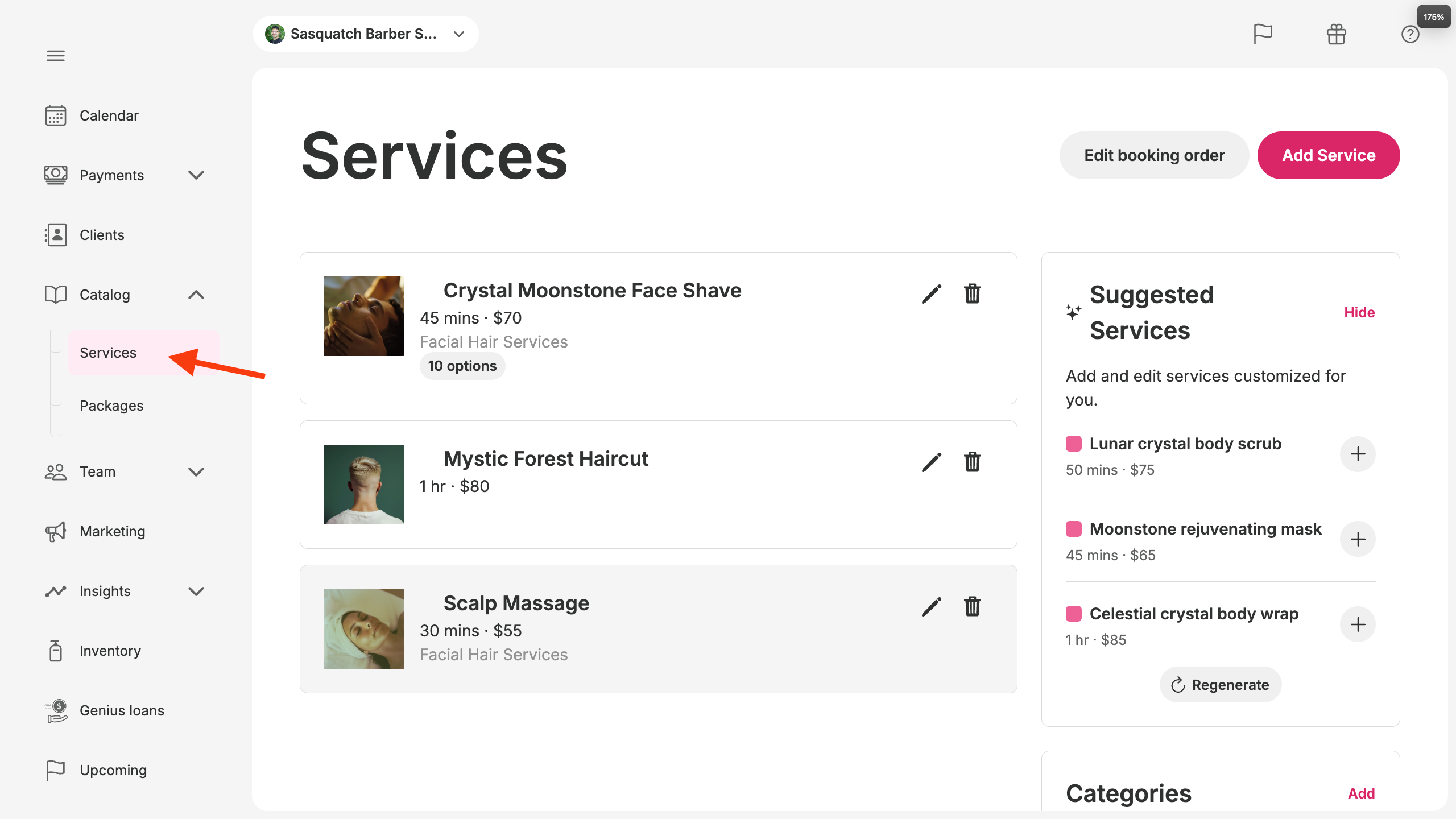 Website Service Adding How to Add and Edit Services
