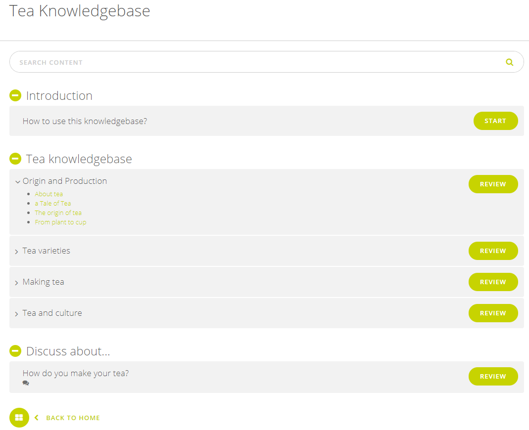 Tutorial: Create a knowledge base with compact styling and without a ...