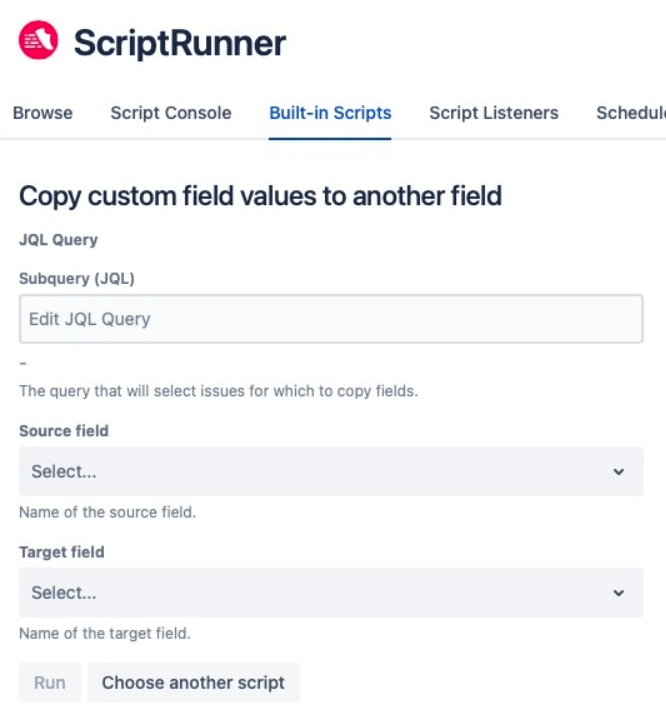 Copy Custom Field Values to Another Field