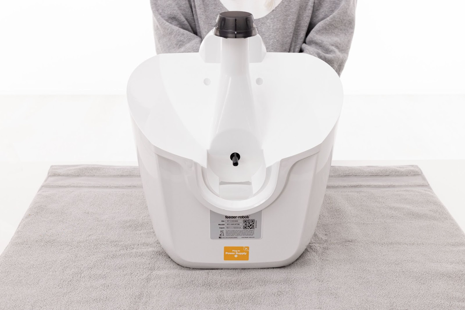 Feeder-Robot without the hopper insert, hopper, and dispenser